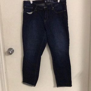 Gap skinny roll up jeans